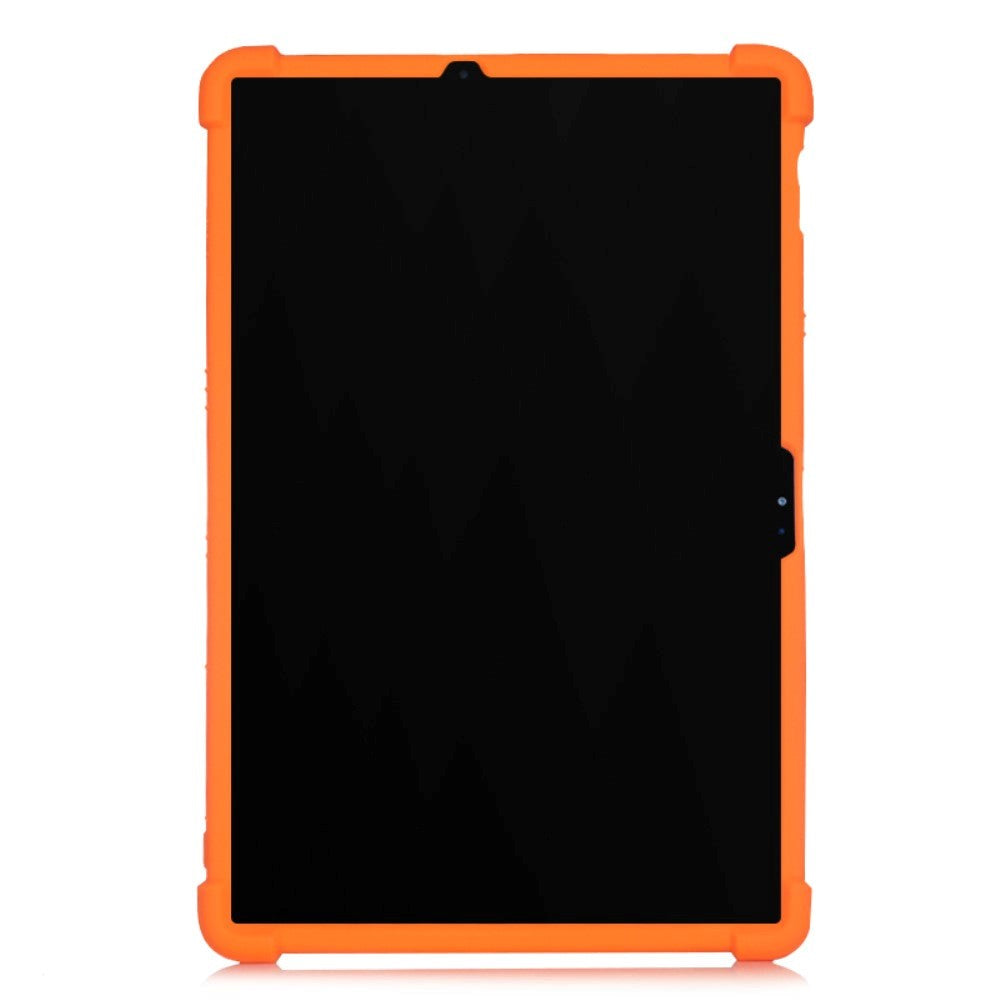 Samsung Galaxy Tab S8 Plus / S7 Plus 12.4" Silikon Deksel m. Stativ - Oransje