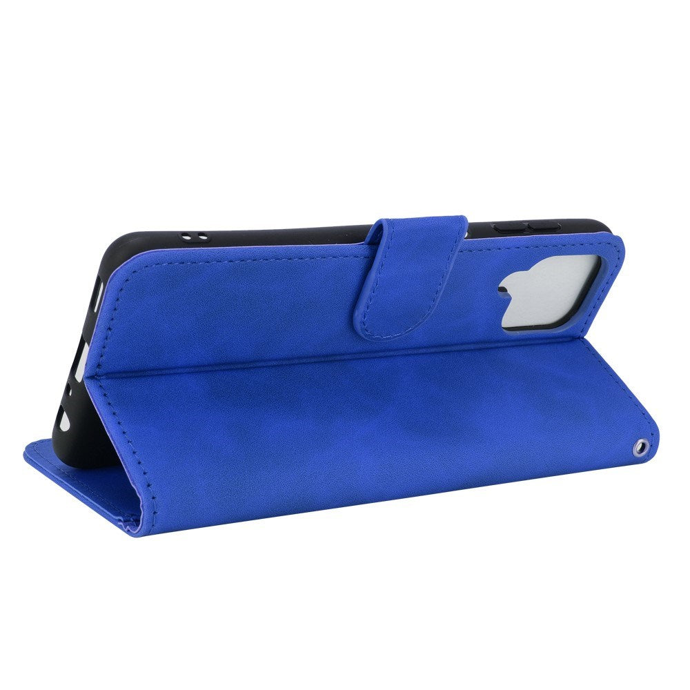 EIDERWOOD Samsung Galaxy A22 (4G) Kunstskinn Flip Deksel m. Kortholder & Ståfunksjon - Blå