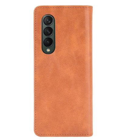 EIDERWOOD Samsung Galaxy Z Fold3 (5G) Kunstskinn Flip Deksel - Brun