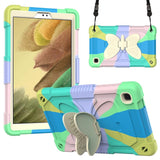 Samsung Galaxy Tab A7 Lite Butterfly Kickstand Barnedeksel - Regnbue V3