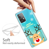 Samsung Galaxy A72 5G / 4G TPU Plast Jul Deksel - Merry Christmas - Rudolf