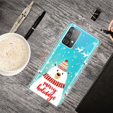 Samsung Galaxy A72 5G / 4G TPU Plast Jul Deksel - Merry Christmas - Isbjørn