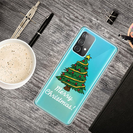 Samsung Galaxy A72 5G / 4G TPU Plast Jul Deksel - Merry Christmas - Juletre