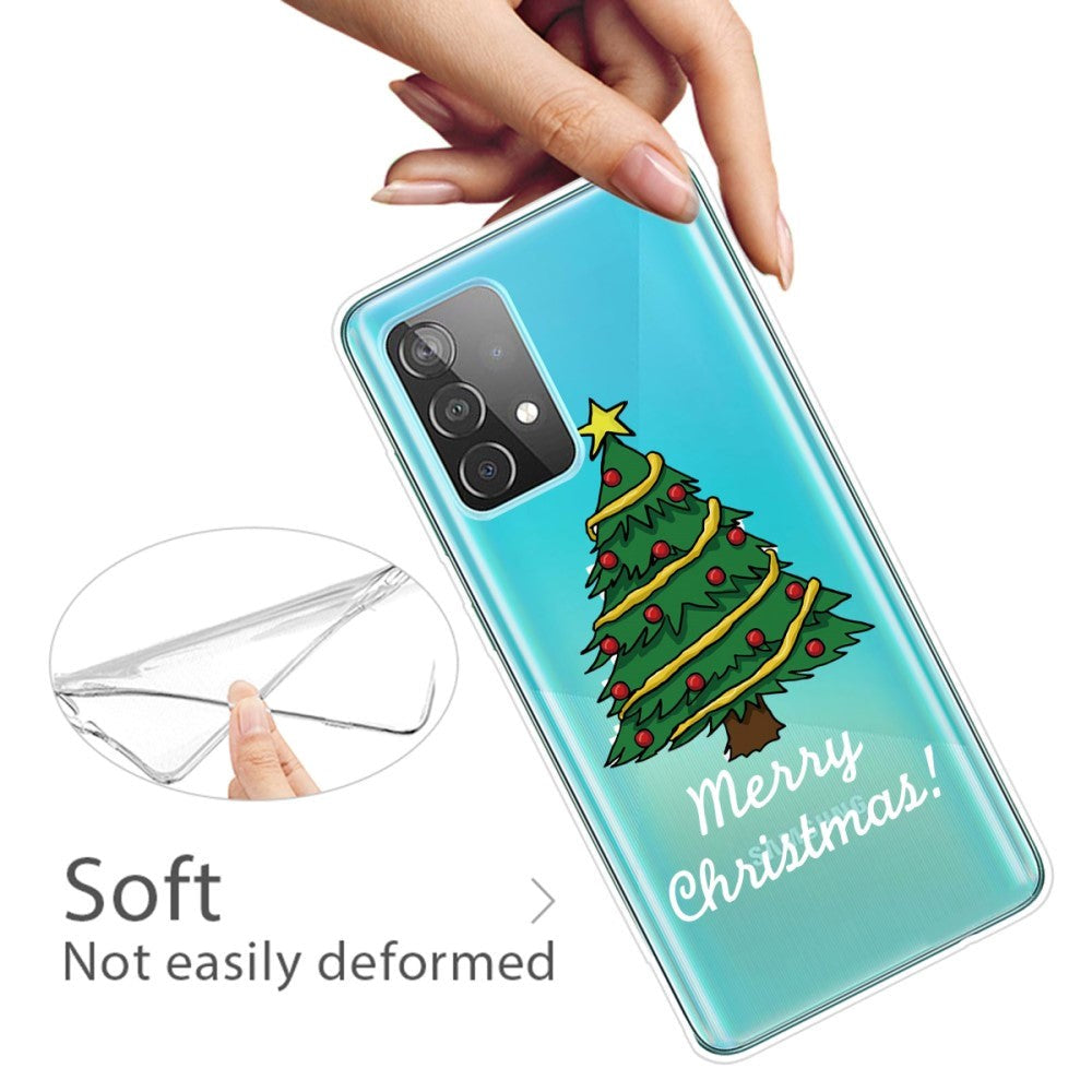 Samsung Galaxy A72 5G / 4G TPU Plast Jul Deksel - Merry Christmas - Juletre