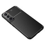 Samsung Galaxy S22 Carbon Fiber Fleksibel Plastdeksel - Sort