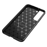 Samsung Galaxy S22 Carbon Fiber Fleksibel Plastdeksel - Sort