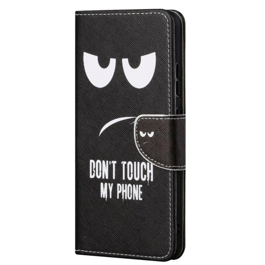 Samsung Galaxy S22+ (Plus) Flikdeksel i Kunstskinn med Lommebok - 'Don't Touch my Phone'