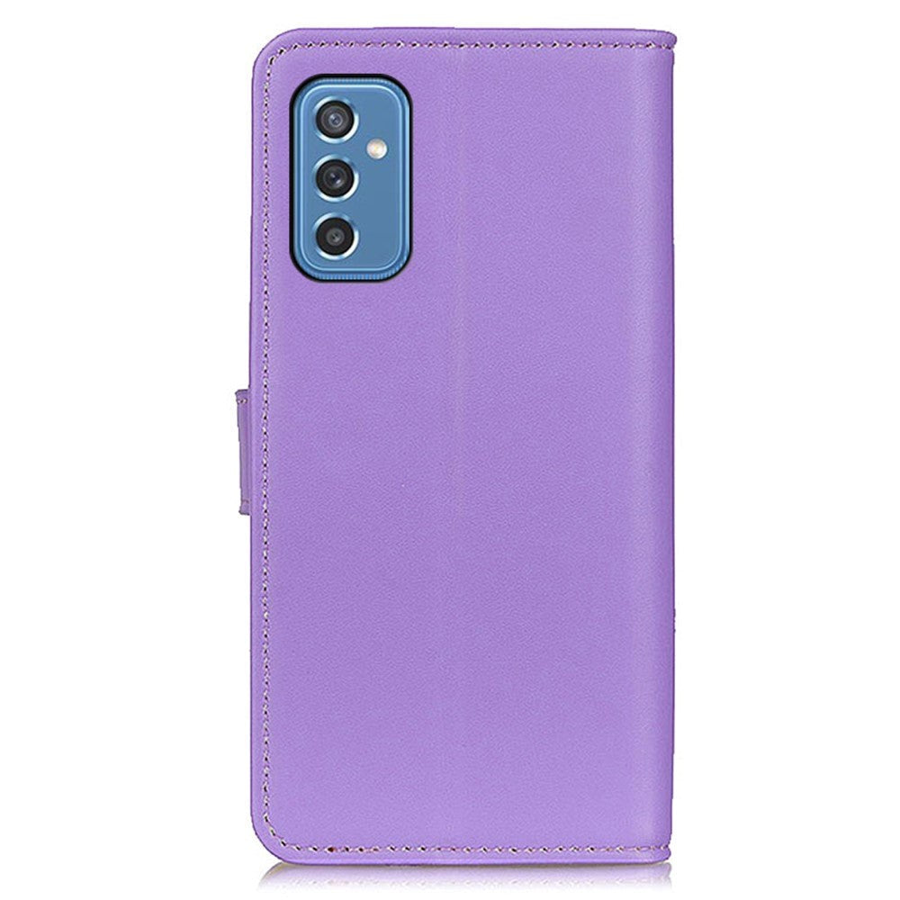 Samsung Galaxy M52 (5G) Folio PU Skinn Flip Deksel med Lommebok - Lilla