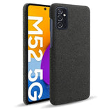 Samsung Galaxy M52 (5G) KSQ Stoff Plast Deksel - Svart