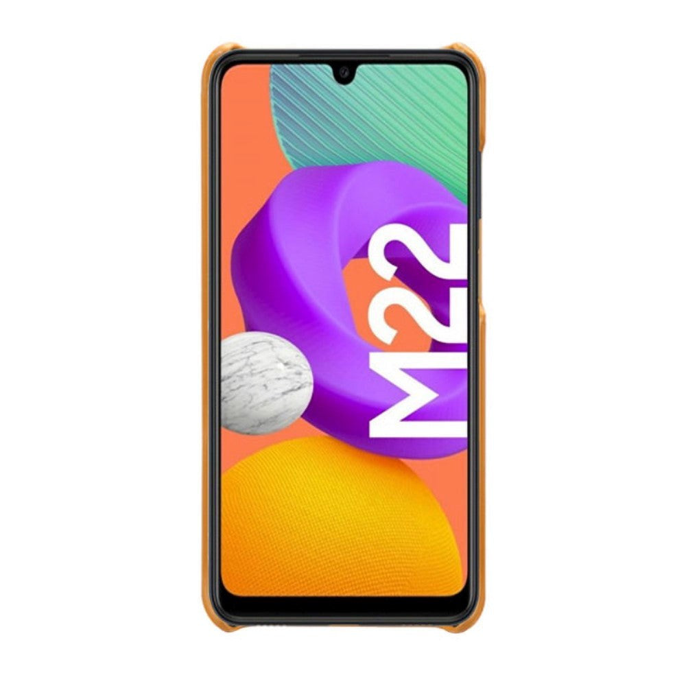 Samsung Galaxy M32 / M22 skinndeksel - oransje