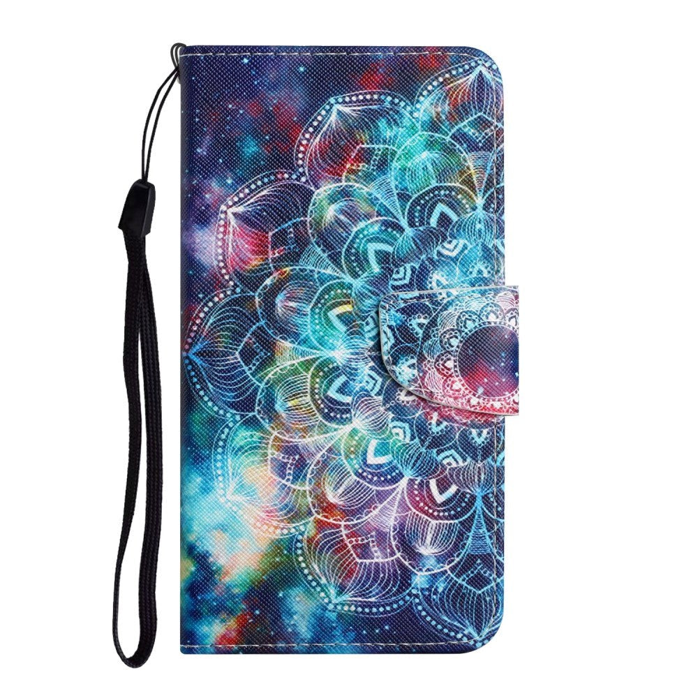 Samsung Galaxy S22 Ultra PU Skinn Flip Deksel med Lommebok - Mandala Blomst