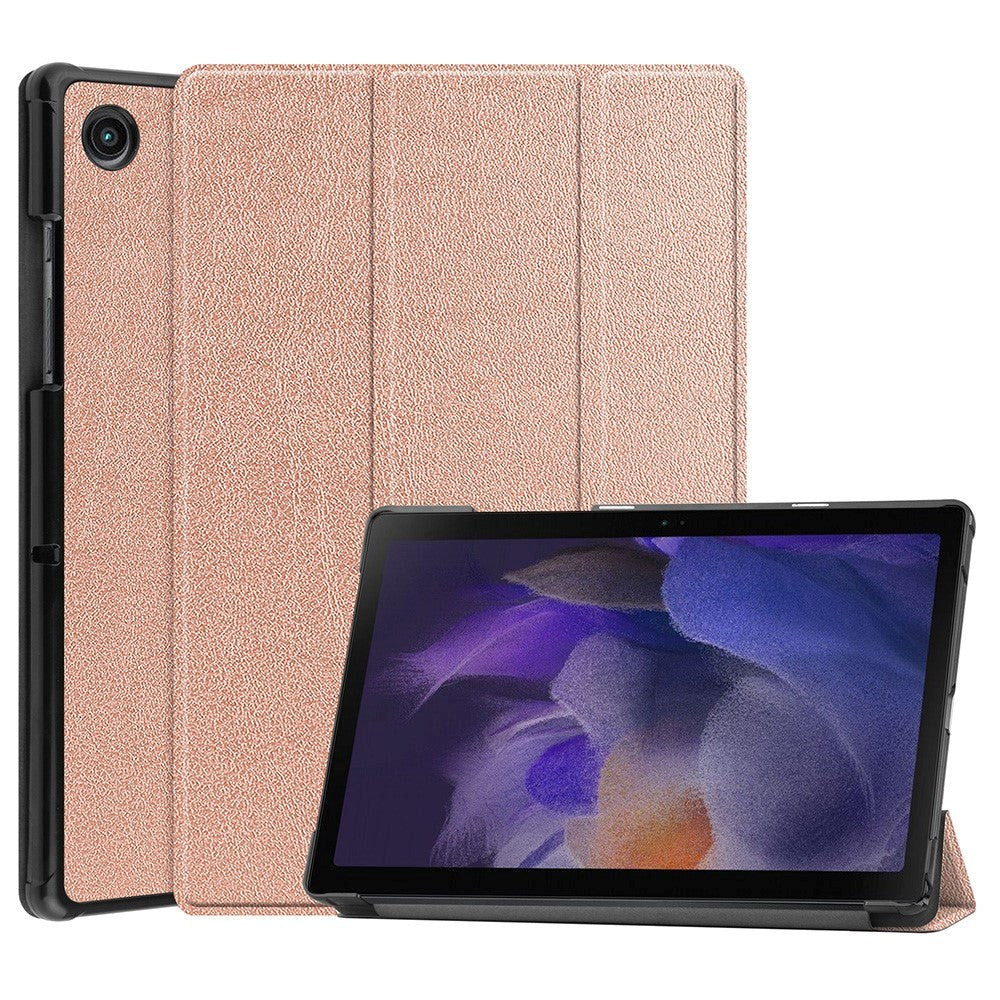 Samsung Galaxy Tab A8 10.5" Flip-deksel med Tri-fold - Rose Gold