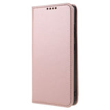 Samsung Galaxy S22 Flipdeksel i Matt Skinn - Lommebok & Stativ - Rose Gold