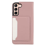 Samsung Galaxy S22 Flipdeksel i Matt Skinn - Lommebok & Stativ - Rose Gold