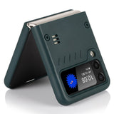 EIDERWOOD Samsung Galaxy Z Flip3 (5G) Hard Plast Deksel m. Kickstand - Grønn