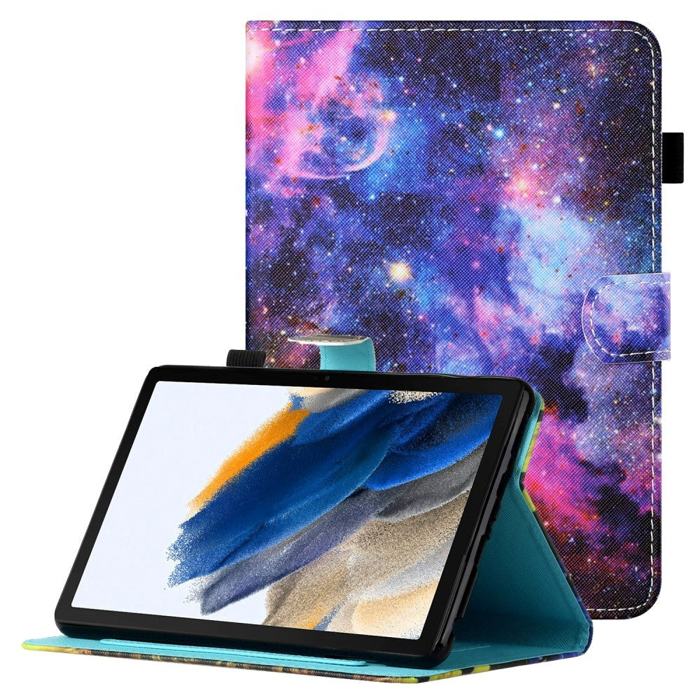 Samsung Galaxy Tab A8 10.5" (2021) Flip Deksel I Kunstskinn med Stativfunksjon Og Kortholder - Galaxy