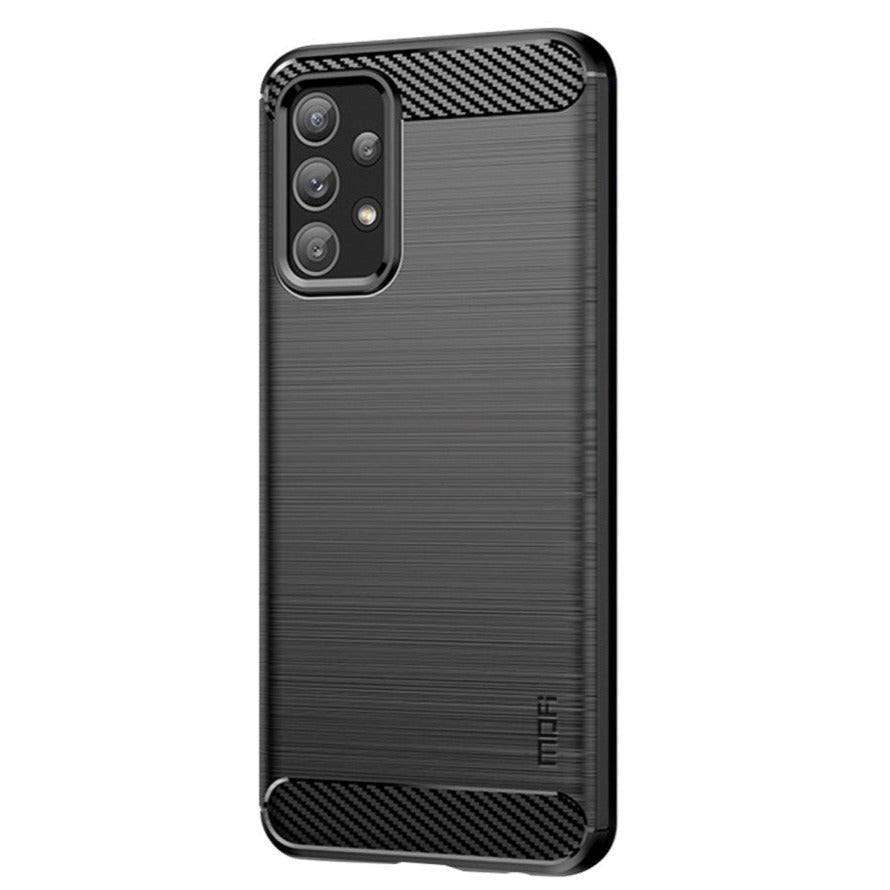 Samsung Galaxy A23 (5G) Mofi Brushed Carbon Fiber Fleksibelt Plast Deksel - Svart