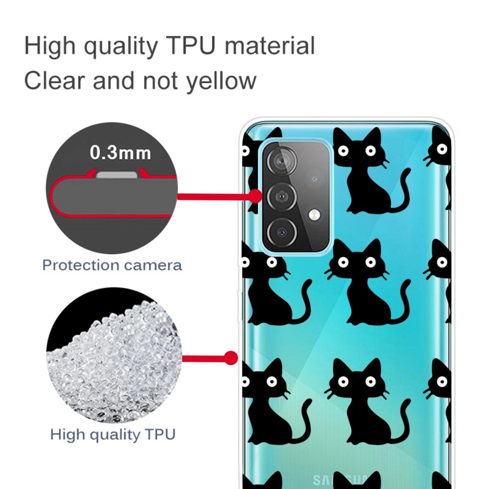 Samsung Galaxy A23 / A23 (5G) Fleksibelt Deksel i TPU-plast - Katt