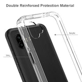 Samsung Galaxy Xcover 6 Pro Shock-Proof Hybrid Plast Deksel - Gjennomsiktig