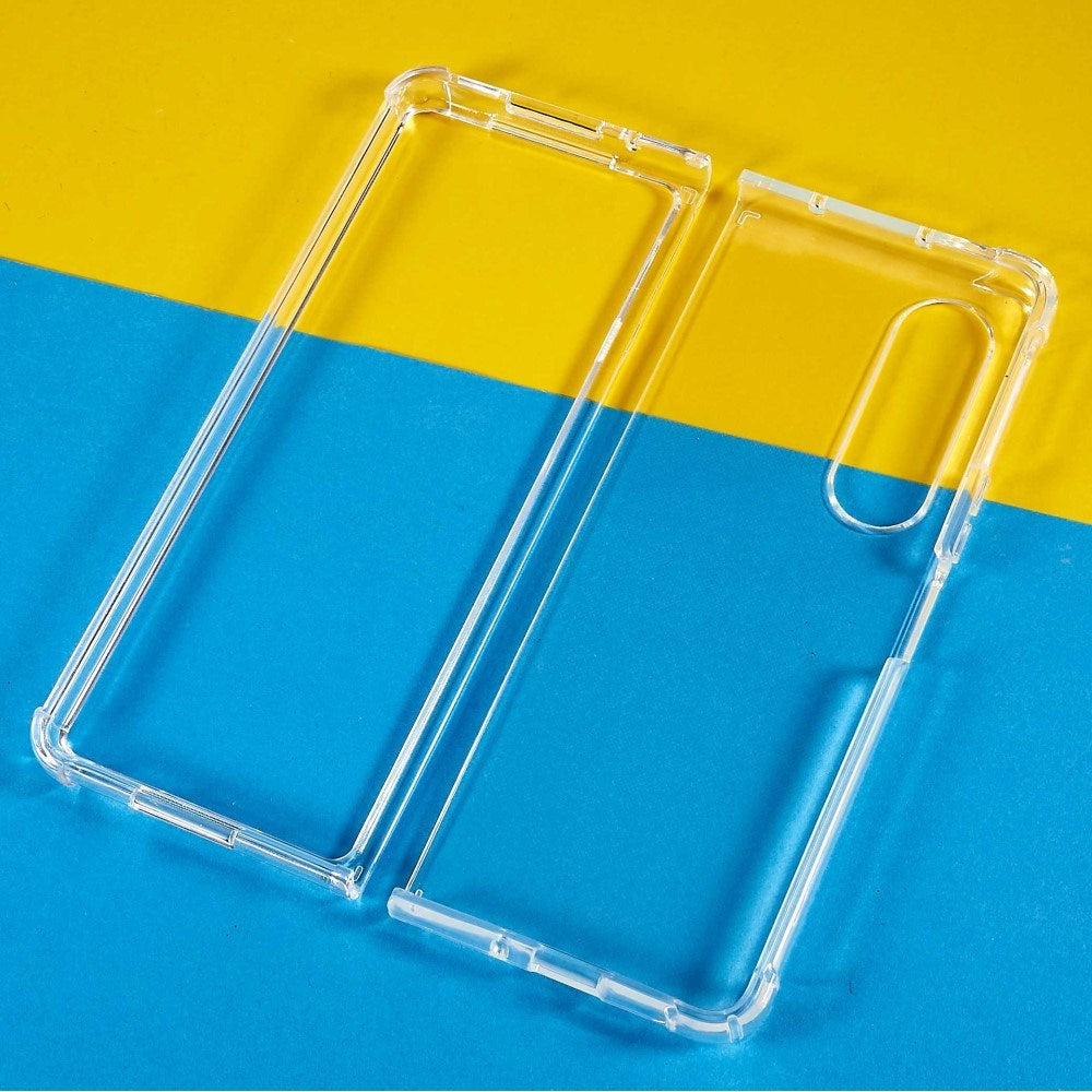 EIDERWOOD Samsung Galaxy Z Fold3 (5G) Plast Deksel m. Støtdempende Hjørner - Gjennomsiktig