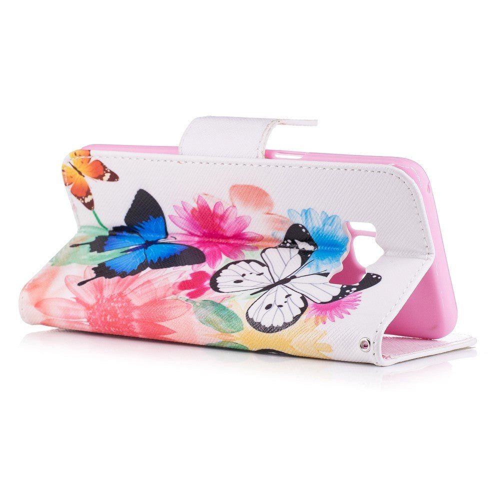 Samsung Galaxy S8 Butterflies & Flowers Etui med Lommebok