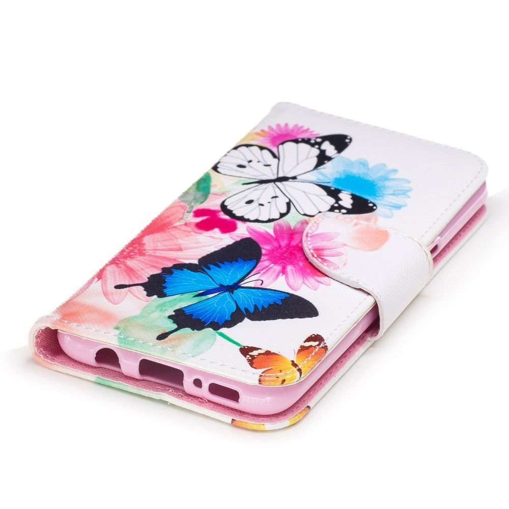 Samsung Galaxy S8 Butterflies & Flowers Etui med Lommebok