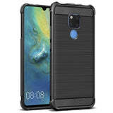 Huawei Mate 20 X IMAK Carbon Fiber Plastik Deksel Svart