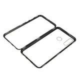 Huawei P30 Lite Magnetisk Metalldeksel m. Glass Foran og Bak - Svart