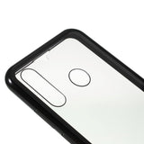 Huawei P30 Lite Magnetisk Metalldeksel m. Glass Foran og Bak - Svart