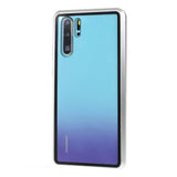 Huawei P30 Pro Magnetisk Metallramme m. Glass For- og Bakdeksel - Sølv