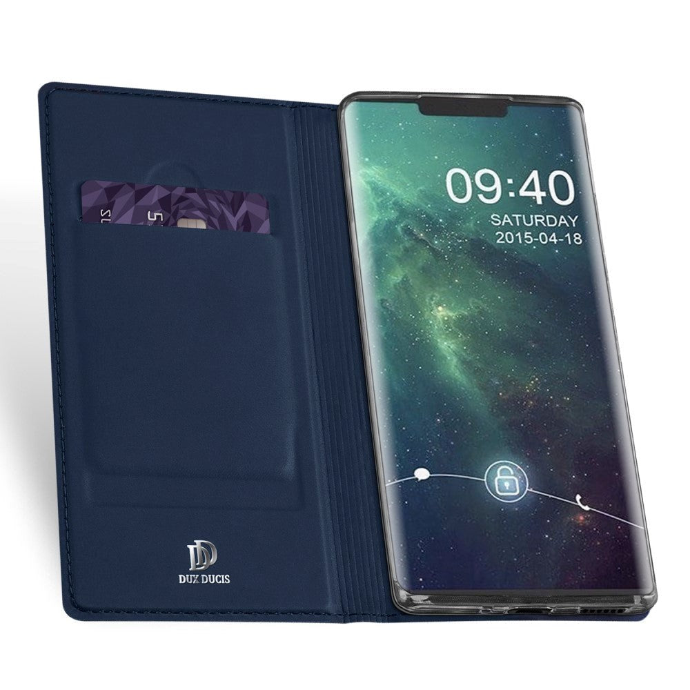 Huawei Mate 30 Pro Dux Ducis Skin Pro Series Thin Wallet Mørkeblå