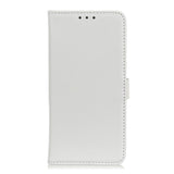 Huawei P40 Lite E Litchi Skin Flip Deksel m. Lommebok - Hvit