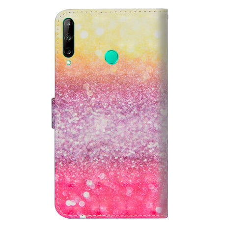 Huawei P40 Lite E Light Spot PU Skinndeksel m. Lommebok & Stropp - Ombre