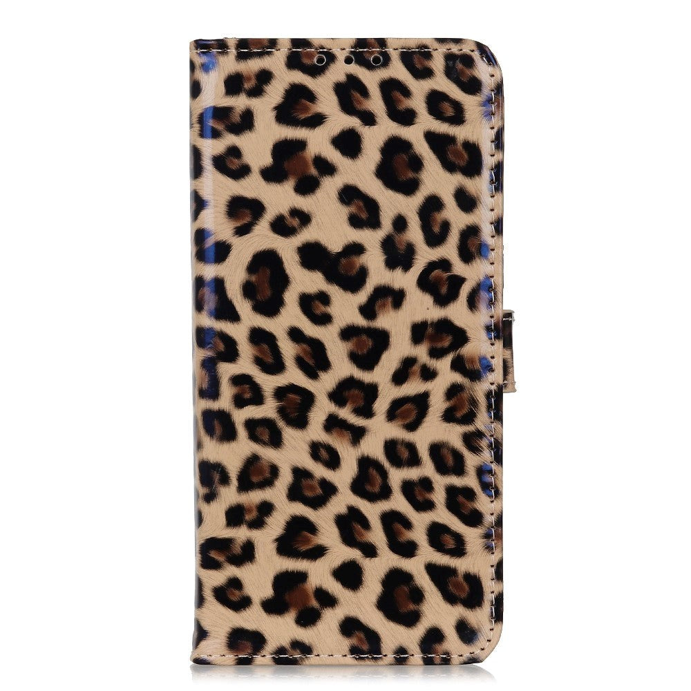 Huawei Honor 9X Lite Blankt PU Skinndeksel m. Lommebok Leopard