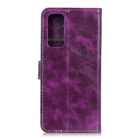 Huawei P Smart 2021 Blankt PU Skinndeksel m. Lommebok - Lilla