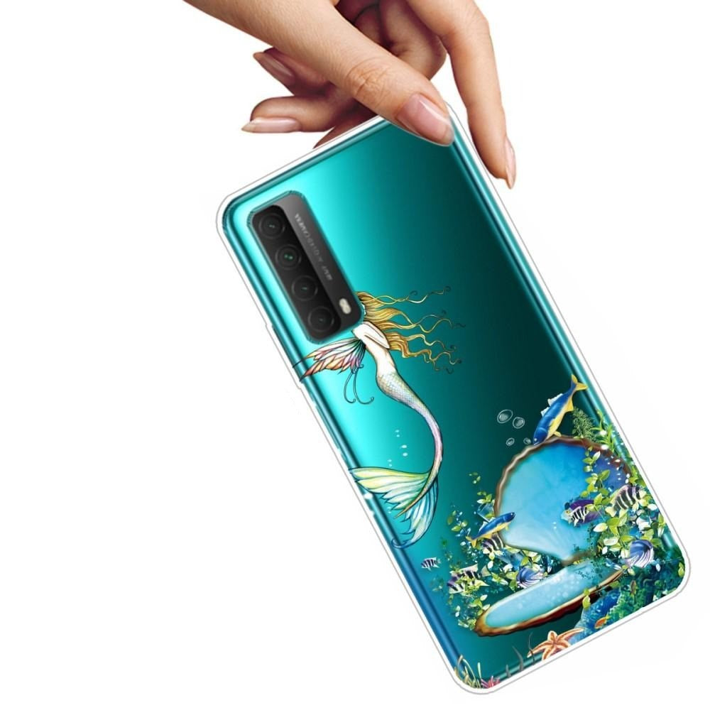 Huawei P Smart (2021) Gjennomsiktigt Plastikkdeksel m. Havfrue