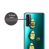 Huawei P Smart (2021) Gjennomsiktigt Plastikkdeksel m. Avocado