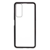 Huawei P Smart 2021 Magnetisk Deksel m. Glas Forside & Bakside- Sort