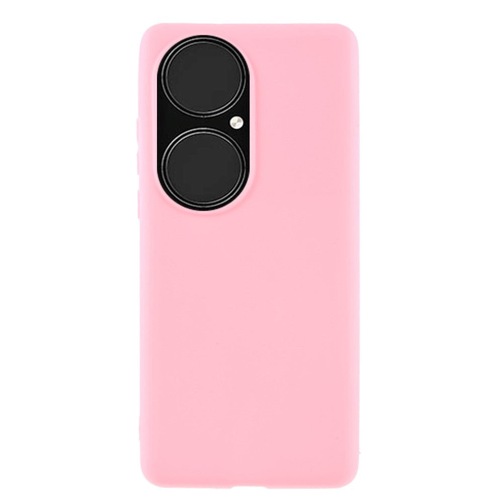 Huawei P50 Pro Mat Fleksibel Deksel - Rosa