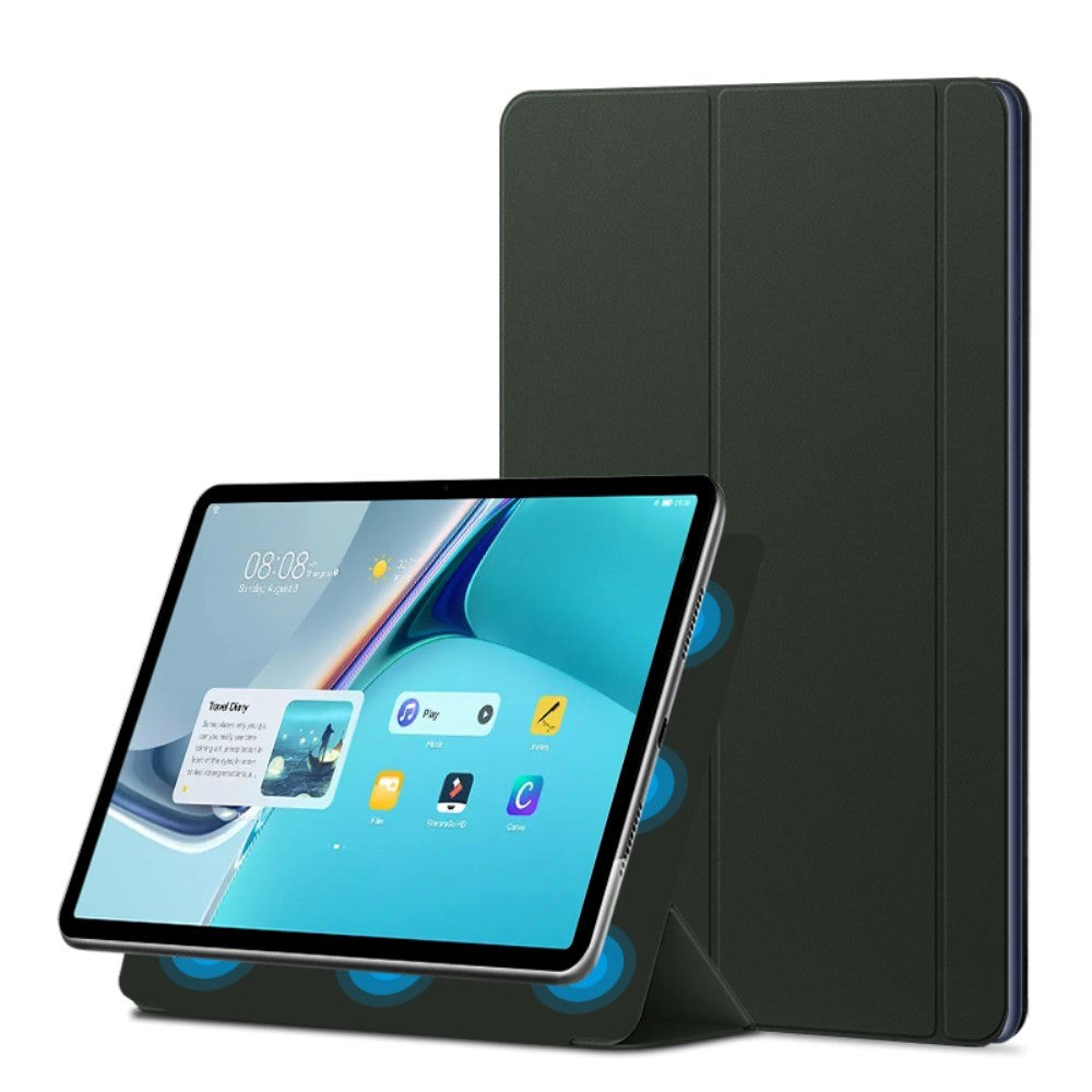 Huawei MatePad 11 Magnetisk Tri-Fold Flip Deksel - Grønn