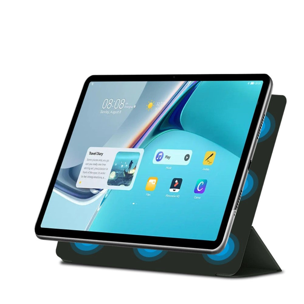 Huawei MatePad 11 Magnetisk Tri-Fold Flip Deksel - Grønn