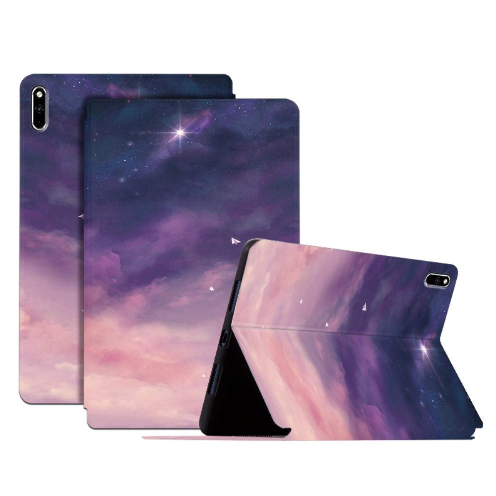 Huawei MatePad Pro 10.8 (2021/2019) Tri-Fold Flip Deksel med Stativfunksjon - Stjernedrøm