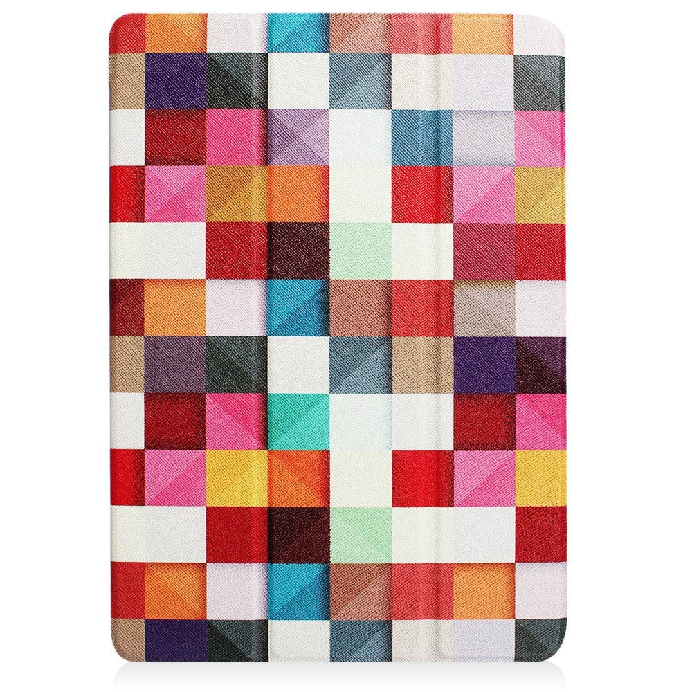 Huawei MediaPad T3 10 9.6" Deksel - Tri-Fold Skinndeksel "Colorful Squares" Flerfarget