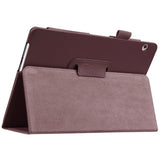 Huawei MediaPad T3 10 9.6" Skinn Deksel m. Stativfunksjon Brun