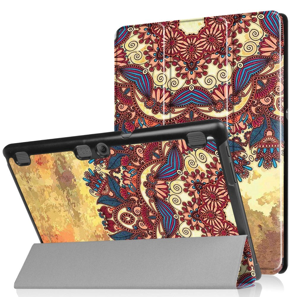 Lenovo Tab 10 (TB-X103F) Deksel - Tri-Fold Skinndeksel "Indiansk Drømmefanger" Lysebrun