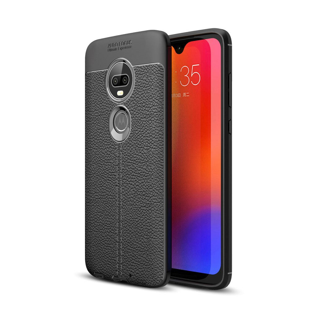 Motorola Moto G7 / G7 Plus Svart Fleksibel Plastdeksel