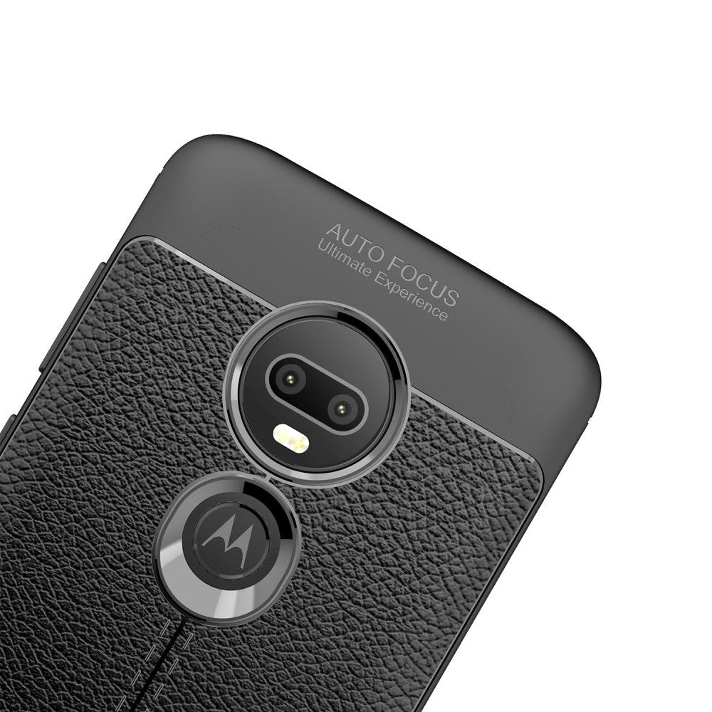 Motorola Moto G7 / G7 Plus Svart Fleksibel Plastdeksel