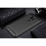 Motorola Moto G7 Power Brushed Carbon Fiber Texture Deksel Svart