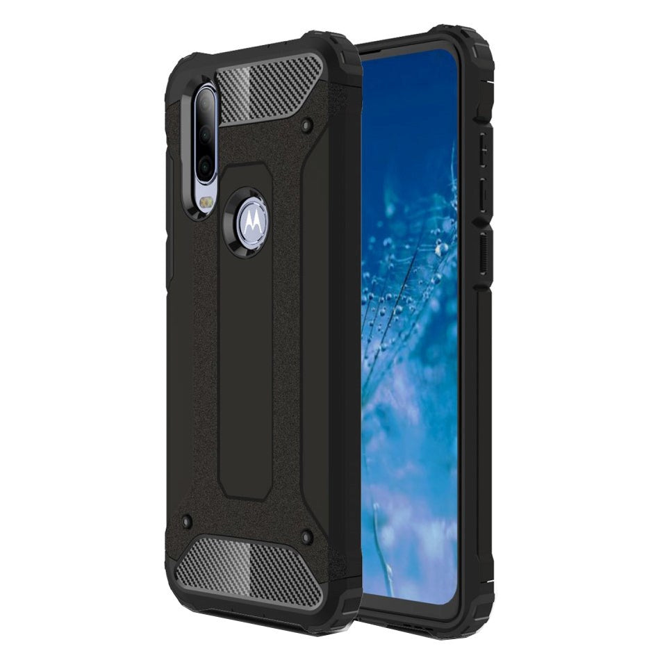 Motorola One Action Armor Guard Håndverkerdeksel - Svart