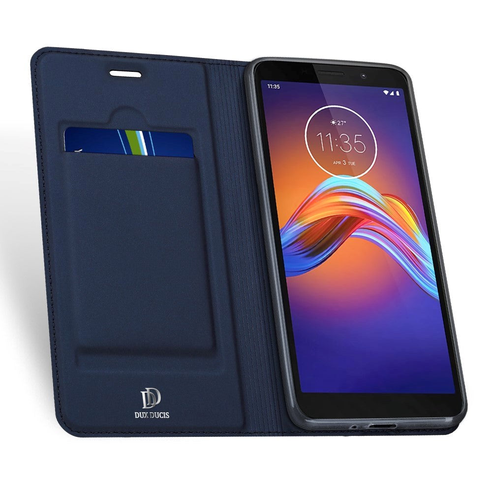 Motorola Moto E6 Play Dux Ducis Skin Pro Series Thin Wallet Case - Blå